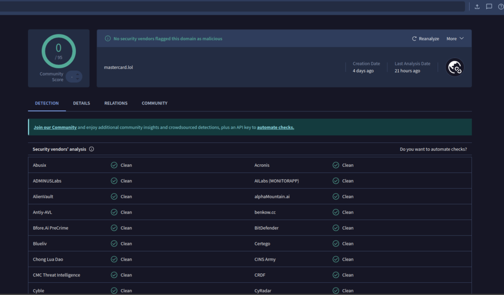 PhishReaper: Mastercard Phish (Aug 2025) Now LIVE as 'AI Knowledge Platform'