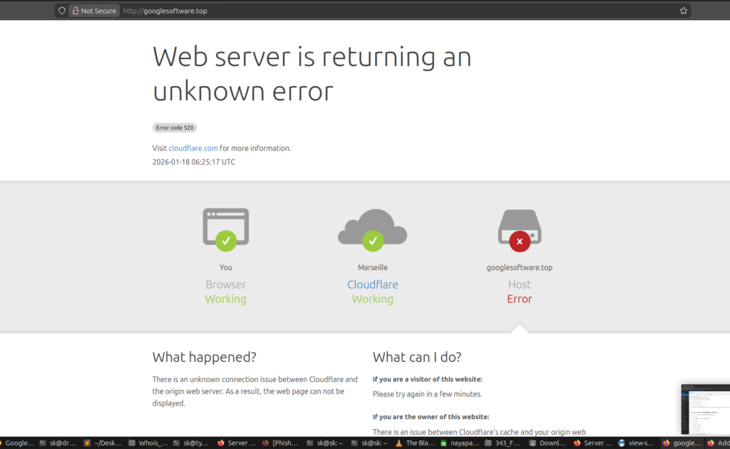Google’s New Year Phishing Hellscape — PhishReaper Detects on Day 1
